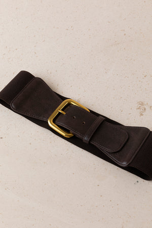 Red Resin Buckle Zigzag Belt