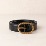 Red Resin Buckle Zigzag Belt