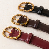 Red Resin Buckle Zigzag Belt
