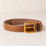 Red Resin Buckle Zigzag Belt