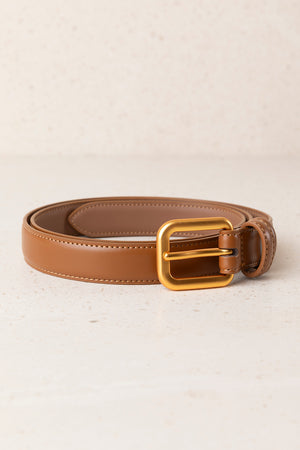 Red Resin Buckle Zigzag Belt