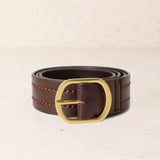 Red Resin Buckle Zigzag Belt