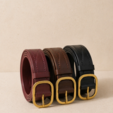 Red Resin Buckle Zigzag Belt