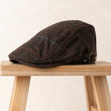 Gorra Gales Cuadro Grande Chocolate