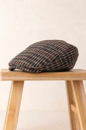 Gorra Gales Cuadro Pequeño Chocolate