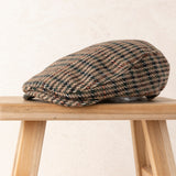 Gorra Gales Cuadro Pequeño Café
