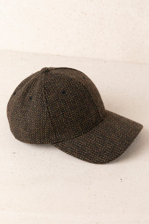 Green Large Gingham Cap