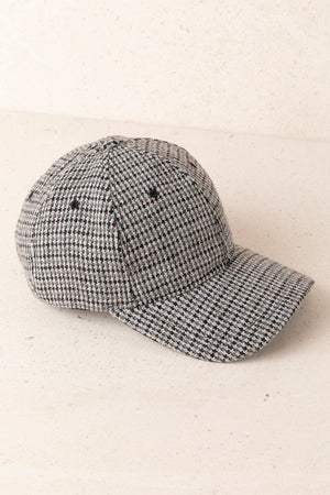 Green Large Gingham Cap