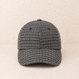 Gorra Gales Microcuadro Gris Oscuro