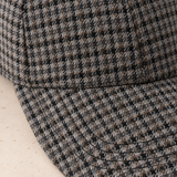 Gorra Gales Microcuadro Gris Oscuro