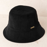 Gorro Gales Pana Reversible Negro