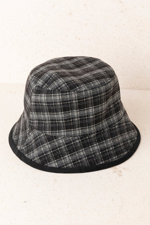 Gorro Gales Pana Reversible Negro