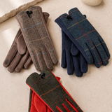 Guantes Cuadros Grandes Azul