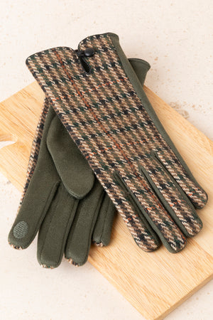 Guantes Cuadro Gales Café