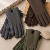 Guantes Punto Espiga Caqui