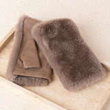 Guantes Mitones Pelo Beige