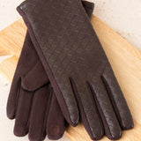 Guantes Trenzados Chocolate
