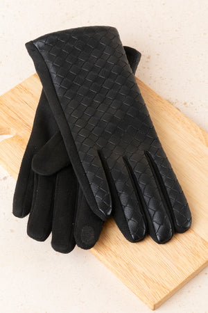 Guantes Trenzados Negro