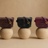 Bolso Bandolera Cinta Burdeos