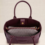 Grey Crocheted Trim Flap Bag