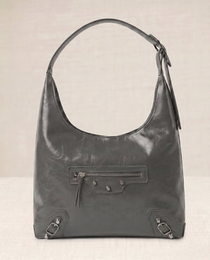 Bolso Vintage Hebillas Gris