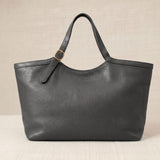 Grey Crocheted Trim Flap Bag