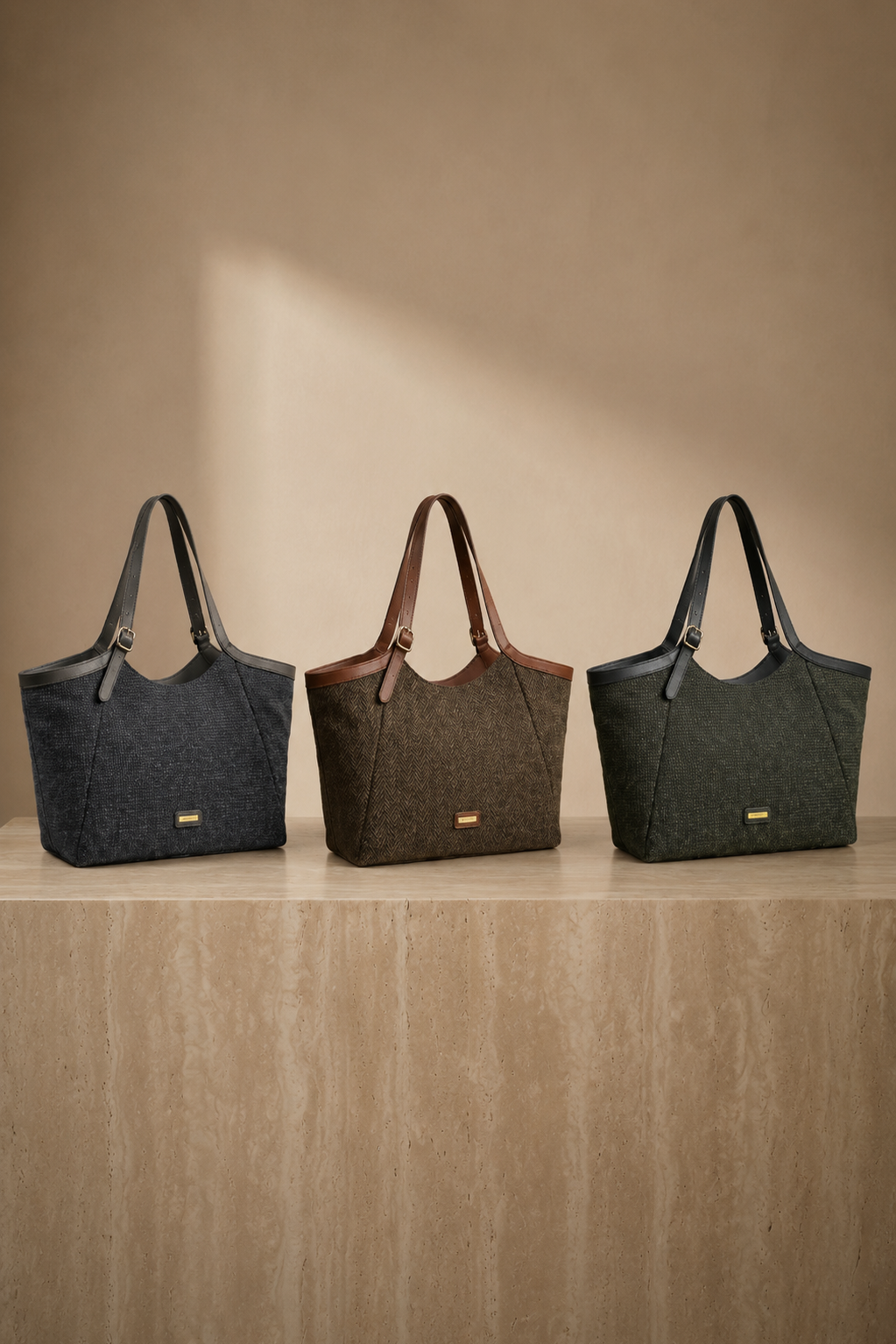 Bolso Shopper Espiga Verde