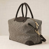 Bolso Viaje Tweed Mediano Chocolate