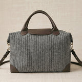 Bolso Viaje Tweed Mediano Café