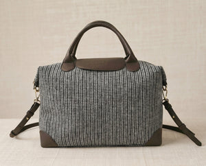 Bolso Viaje Tweed Mediano Café