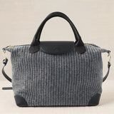Bolso Viaje Tweed Mediano Negro