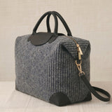 Bolso Viaje Tweed Mediano Negro
