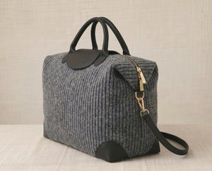 Bolso Viaje Tweed Grande Negro
