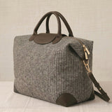 Bolso Viaje Tweed Grande Chocolate