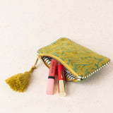 Embroidered Zebra Pouch (S)
