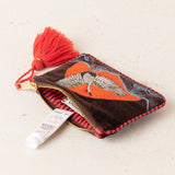 Embroidered Zebra Pouch (S)