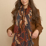 Zig Zag Fuchsia Scarf