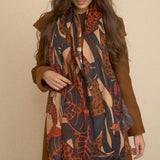 Zig Zag Fuchsia Scarf