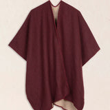 Orange Rectangle Poncho