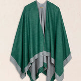 Orange Rectangle Poncho