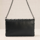 Bolso Trenzado Mano Negro