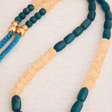 Collar Largo Combinado Azul