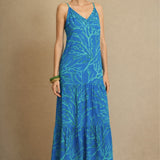 Vestido Tirantes Coral Azul