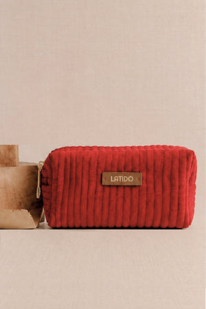 Estuche Pequeño de Terciopelo Rojo