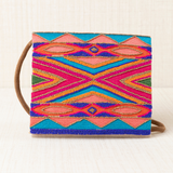 Embroidered Turquoise Boho Clutch