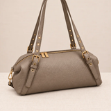 Bolso Bowling Tachuelas Beige