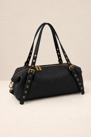 Bolso Bowling Tachuelas Negro