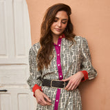 Vestido Camisero Africano Naranja