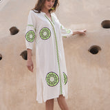 Kurta Medallones Flúor Medallón Verde