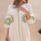 Kurta Medallones Flúor Medallón Verde